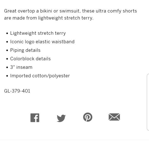 (M) LAST PAIR! VS PINK Varsity Shorts - Picture 3 of 3